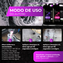 Shampoo Automotivo Kit Auto90 10L Profissional - Desincrustante, Desengraxante, Limpa, Descontamina